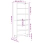 vidaXL Credenza Rovere Sonoma 69,5x32,5x180 cm Legno Multistrato vidaXL Credenza Rovere Sonoma 69,5x32,5x180 cm Legno Multistrato