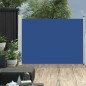 Tenda Laterale Retrattile per Patio 100x500 cm Blu Tenda Laterale Retrattile per Patio 100x500 cm Blu