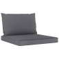 vidaXL Set Salotto Giardino con Cuscini Antracite 6 pz Pino Impregnato vidaXL Set Salotto Giardino con Cuscini Antracite 6 pz Pino Impregnato