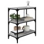 Libreria grigio sonoma 60x33x70,5cm Legno Multistrato e Acciaio Libreria grigio sonoma 60x33x70,5cm Legno Multistrato e Acciaio