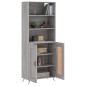 vidaXL Credenza Grigio Sonoma 69,5x34x180 cm in Legno Multistrato vidaXL Credenza Grigio Sonoma 69,5x34x180 cm in Legno Multistrato