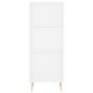 vidaXL Credenza Bianca 34,5x32,5x180 cm in Legno Multistrato vidaXL Credenza Bianca 34,5x32,5x180 cm in Legno Multistrato