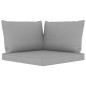 vidaXL Set Salotto Giardino con Cuscini Grigi 6 pz in Pino Impregnato vidaXL Set Salotto Giardino con Cuscini Grigi 6 pz in Pino Impregnato
