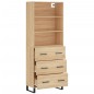 vidaXL Credenza Rovere Sonoma 69,5x34x180 cm in Legno Multistrato vidaXL Credenza Rovere Sonoma 69,5x34x180 cm in Legno Multistrato