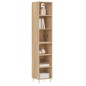 vidaXL Credenza Rovere Sonoma 34,5x32,5x180 cm in Legno Multistrato vidaXL Credenza Rovere Sonoma 34,5x32,5x180 cm in Legno Multistrato