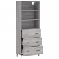 vidaXL Credenza Grigio Sonoma 69,5x34x180 cm in Legno Multistrato vidaXL Credenza Grigio Sonoma 69,5x34x180 cm in Legno Multistrato