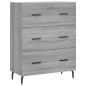 vidaXL Credenza Grigio Sonoma 69,5x34x180 cm in Legno Multistrato vidaXL Credenza Grigio Sonoma 69,5x34x180 cm in Legno Multistrato