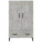 Credenza Grigio Cemento 70x31x115 cm in Legno Multistrato Credenza Grigio Cemento 70x31x115 cm in Legno Multistrato