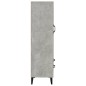 Credenza Grigio Cemento 70x31x115 cm in Legno Multistrato Credenza Grigio Cemento 70x31x115 cm in Legno Multistrato