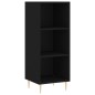 vidaXL Credenza Nera 34,5x32,5x180 cm in Legno Multistrato