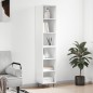 vidaXL Credenza Bianca 34,5x32,5x180 cm in Legno Multistrato vidaXL Credenza Bianca 34,5x32,5x180 cm in Legno Multistrato