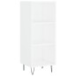 vidaXL Credenza Bianca 34,5x32,5x180 cm in Legno Multistrato vidaXL Credenza Bianca 34,5x32,5x180 cm in Legno Multistrato