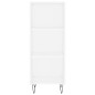 vidaXL Credenza Bianca 34,5x32,5x180 cm in Legno Multistrato vidaXL Credenza Bianca 34,5x32,5x180 cm in Legno Multistrato