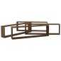 Mensole Parete Cubo 4pz Rovere Marrone 100x15x30cm Multistrato Mensole Parete Cubo 4pz Rovere Marrone 100x15x30cm Multistrato