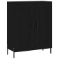 vidaXL Credenza Nera 69,5x34x180 cm in Legno Multistrato vidaXL Credenza Nera 69,5x34x180 cm in Legno Multistrato