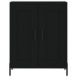 vidaXL Credenza Nera 69,5x34x180 cm in Legno Multistrato vidaXL Credenza Nera 69,5x34x180 cm in Legno Multistrato