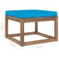 vidaXL Set Salotto Giardino Pallet Cuscini 3 pz Legno Pino Impregnato vidaXL Set Salotto Giardino Pallet Cuscini 3 pz Legno Pino Impregnato
