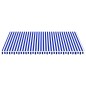 Tessuto di Ricambio per Tenda da Sole Blu e Bianco 5x3,5 m Tessuto di Ricambio per Tenda da Sole Blu e Bianco 5x3,5 m