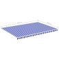 Tessuto di Ricambio per Tenda da Sole Blu e Bianco 5x3,5 m Tessuto di Ricambio per Tenda da Sole Blu e Bianco 5x3,5 m