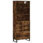 vidaXL Credenza Rovere Fumo 69,5x34x180 cm in Legno Multistrato vidaXL Credenza Rovere Fumo 69,5x34x180 cm in Legno Multistrato