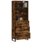 vidaXL Credenza Rovere Fumo 69,5x34x180 cm in Legno Multistrato vidaXL Credenza Rovere Fumo 69,5x34x180 cm in Legno Multistrato