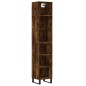 vidaXL Credenza Rovere Fumo 34,5x32,5x180 cm in Legno Multistrato vidaXL Credenza Rovere Fumo 34,5x32,5x180 cm in Legno Multistrato
