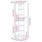 vidaXL Credenza Rovere Fumo 34,5x32,5x180 cm in Legno Multistrato vidaXL Credenza Rovere Fumo 34,5x32,5x180 cm in Legno Multistrato
