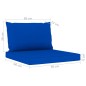vidaXL Set Salotto da Giardino 9 pz con Cuscini Blu