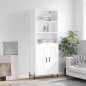 vidaXL Credenza Bianco Lucido 69,5x34x180 cm in Legno Multistrato vidaXL Credenza Bianco Lucido 69,5x34x180 cm in Legno Multistrato