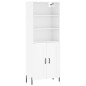 vidaXL Credenza Bianco Lucido 69,5x34x180 cm in Legno Multistrato vidaXL Credenza Bianco Lucido 69,5x34x180 cm in Legno Multistrato
