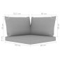 vidaXL Set Divani da Giardino 9 pz con Cuscini Grigi vidaXL Set Divani da Giardino 9 pz con Cuscini Grigi