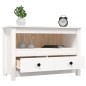 Mobile Porta TV Bianco 79x35x52 cm in Legno Massello di Pino Mobile Porta TV Bianco 79x35x52 cm in Legno Massello di Pino