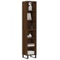 vidaXL Credenza Rovere Marrone 34,5x32,5x180 cm in Legno Multistrato vidaXL Credenza Rovere Marrone 34,5x32,5x180 cm in Legno Multistrato