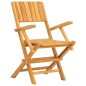 vidaXL Set da Pranzo per Giardino 5 pz in Legno Massello di Teak vidaXL Set da Pranzo per Giardino 5 pz in Legno Massello di Teak