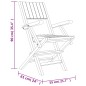 vidaXL Set da Pranzo per Giardino 5 pz in Legno Massello di Teak vidaXL Set da Pranzo per Giardino 5 pz in Legno Massello di Teak