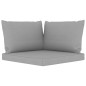 vidaXL Set Salotto da Giardino 6 pz con Cuscini Grigi vidaXL Set Salotto da Giardino 6 pz con Cuscini Grigi