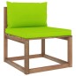vidaXL Set Salotto Giardino Pallet con Cuscini 6 pz in Pino Impregnato vidaXL Set Salotto Giardino Pallet con Cuscini 6 pz in Pino Impregnato