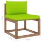 vidaXL Set Salotto Giardino Pallet con Cuscini 6 pz in Pino Impregnato vidaXL Set Salotto Giardino Pallet con Cuscini 6 pz in Pino Impregnato