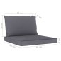 vidaXL Set Salotto da Giardino 10 pz con Cuscini Antracite