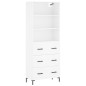 vidaXL Credenza Bianca 69,5x34x180 cm in Legno Multistrato vidaXL Credenza Bianca 69,5x34x180 cm in Legno Multistrato