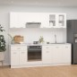 vidaXL Set Armadi da Cucina 8 pz Bianco in Legno Multistrato vidaXL Set Armadi da Cucina 8 pz Bianco in Legno Multistrato