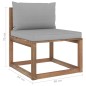 vidaXL Set Salotto Giardino Pallet con Cuscini 6 pz in Pino Impregnato vidaXL Set Salotto Giardino Pallet con Cuscini 6 pz in Pino Impregnato