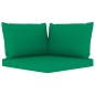 vidaXL Set Salotto da Giardino 10 pz con Cuscini Verdi vidaXL Set Salotto da Giardino 10 pz con Cuscini Verdi