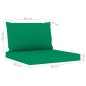 vidaXL Set Salotto da Giardino 10 pz con Cuscini Verdi vidaXL Set Salotto da Giardino 10 pz con Cuscini Verdi