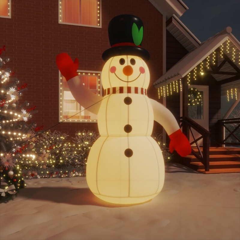 vidaXL Pupazzo di Neve Gonfiabile con LED 300 cm vidaXL Pupazzo di Neve Gonfiabile con LED 300 cm