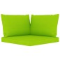 vidaXL Set Salotto da Giardino 10 pz con Cuscini Verde Chiaro vidaXL Set Salotto da Giardino 10 pz con Cuscini Verde Chiaro