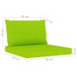 vidaXL Set Salotto da Giardino 10 pz con Cuscini Verde Chiaro vidaXL Set Salotto da Giardino 10 pz con Cuscini Verde Chiaro