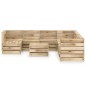 vidaXL Set Salotto da Giardino 9 pz in Legno di Pino Impregnato Verde vidaXL Set Salotto da Giardino 9 pz in Legno di Pino Impregnato Verde