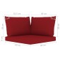 vidaXL Set Divani da Giardino 9 pz con Cuscini Rosso Vino vidaXL Set Divani da Giardino 9 pz con Cuscini Rosso Vino