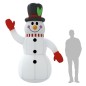 vidaXL Pupazzo di Neve Gonfiabile con LED 300 cm vidaXL Pupazzo di Neve Gonfiabile con LED 300 cm